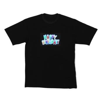 Resident DJ Happy Birthday, koszulka LED, T-shirt, rozmiar L