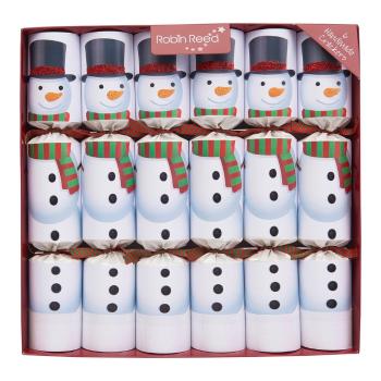 Crackery świąteczne zestaw 6 szt. Racing Snowman – Robin Reed