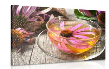 Obraz filiżanka herbaty ziołowej - 90x60