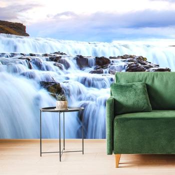 Samoprzylepna fototapeta wodospady na Islandii - 225x150