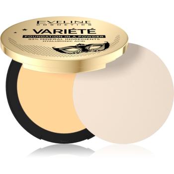 Eveline Cosmetics Variété kompaktowy puder mineralny z aplikatorem odcień 03 Light Vanilla 8 g