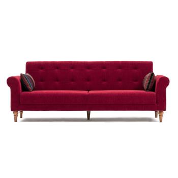Czerwona sofa rozkładana Balcab Home Gina