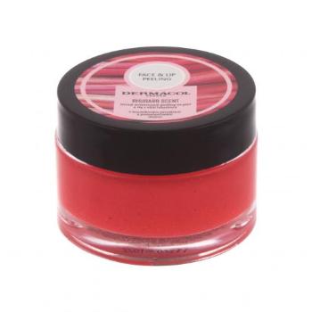 Dermacol Face & Lip Peeling Rhubarb Scent 50 g peeling dla kobiet