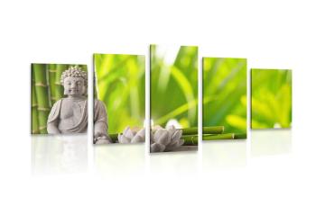 5-częściowy obraz harmonijny Budda - 200x100