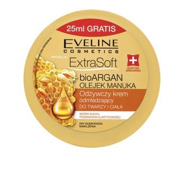 Eveline Extra Soft BioARGAN Manuka Oil Face and Body Cream krem odmładzający 175 ml