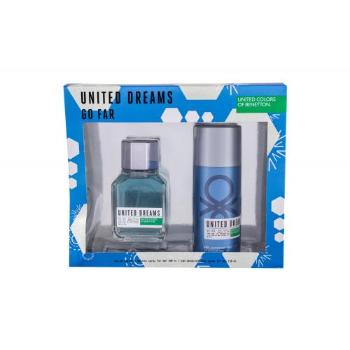 Benetton United Dreams Go Far zestaw Edt 100 ml + Dezodorant 150 ml dla mężczyzn Uszkodzone pudełko