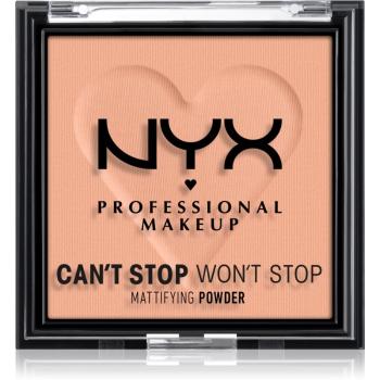 NYX Professional Makeup Can't Stop Won't Stop Mattifying Powder puder matujący odcień 13 Bright Peach 6 g