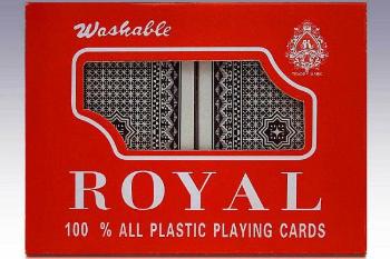 Karty pokera 100% plastik - zestaw 2 sztuk talii