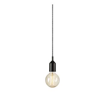 Czarna lampa wisząca 4x4 cm Bronx – Markslöjd