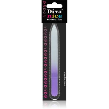 Diva & Nice Cosmetics Accessories szklany pilniczek do paznokci duży Violet
