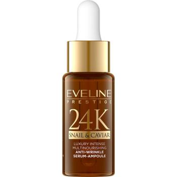 Eveline Cosmetics 24K Snail & Caviar serum przeciw zmarszczkom z ekstraktem ze śluzu ślimaka 18 ml