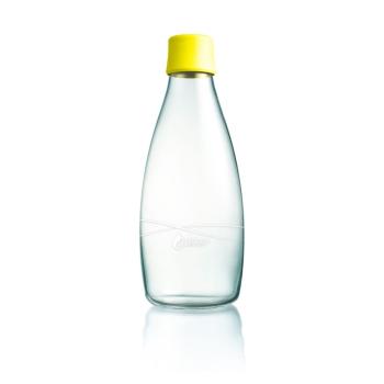 Żółta butelka ze szkła ReTap, 800 ml