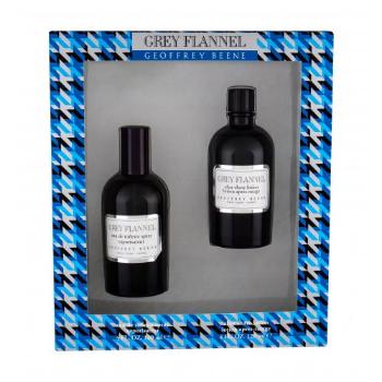 Geoffrey Beene Grey Flannel zestaw Edt 120 ml + Woda po goleniu 120 ml dla mężczyzn Uszkodzone pudełko