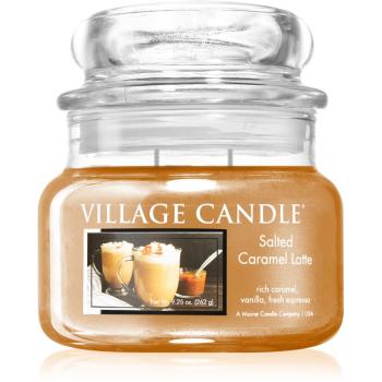 Village Candle Salted Caramel Latte świeczka zapachowa (Glass Lid) 262 g