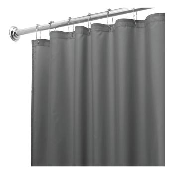 Szara zasłona prysznicowa iDesign, 180x200 cm
