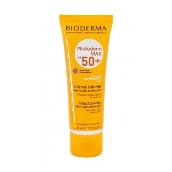 BIODERMA Photoderm Max Tinted Cream SPF50+ 40 ml preparat do opalania twarzy unisex Golden Colour