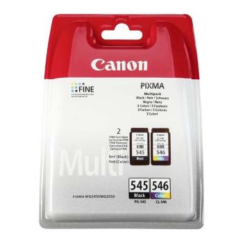 Canon originální ink PG-545/CL-546, black/color, blistr, 2x180str., 1x8, 1x9ml, 8287B005, Canon 2-pack Pixma MG2450, 2550,iP2850