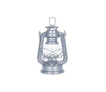 Brilagi - Lampa naftowa LANTERN 19 cm srebrna
