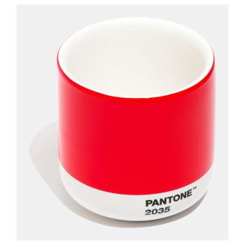 Czerwony ceramiczny termokubek Pantone Cortado, 175 ml