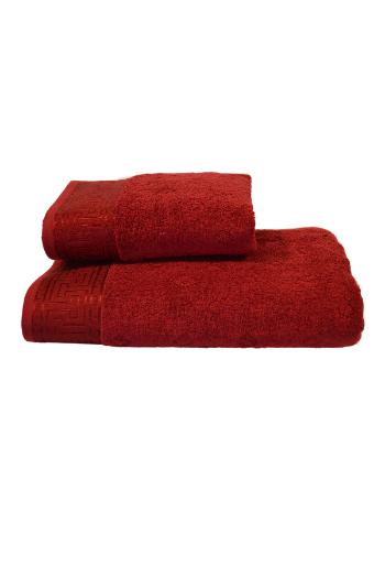 Ręcznik kąpielowy VERA 75x150 cm Ciemno czerwony