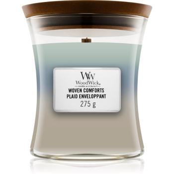 Woodwick Trilogy Woven Comforts świeczka zapachowa z drewnianym knotem 275 g