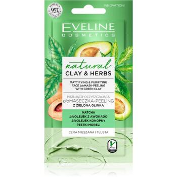 Eveline Cosmetics Natural Clay & Herbs maska oczyszczjąca z glinki 8 ml