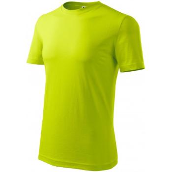 Klasyczna koszulka męska, limonkowy, XL