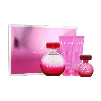 Kim Kardashian Glam zestaw Edp 100 ml + Balsam do ciała 100 ml + Żel pod prysznicl 100 ml dla kobiet