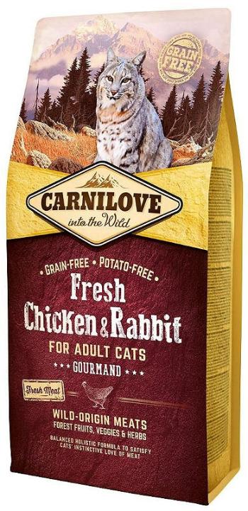 CARNILOVE Adult Gourmand fresh kurczak i królik 6 kg