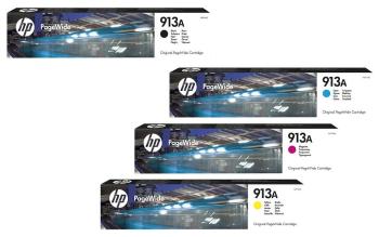 HP originální ink L0R95AE, F6T77AE, F6T78AE, F6T79AE, HP 913A, CMYK, 12500str., 171ml, high capacity, HP PageWide 325, 377, Pro 452, Pro 477