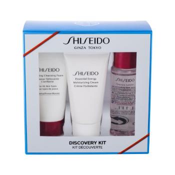 Shiseido Essential Energy zestaw Krem na dzień 30 ml + Pianka Clarifying Cleansing Foam 30 ml + Tonik Treatment Softener 30 ml dla kobiet