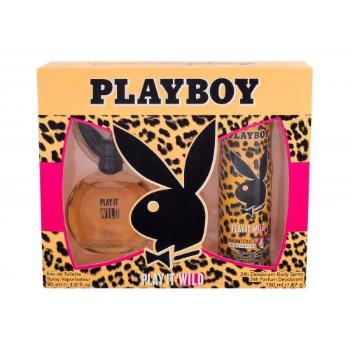 Playboy Play It Wild For Her zestaw Edt 90 ml + Dezodorant 150 ml dla kobiet Uszkodzone pudełko