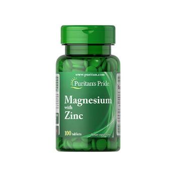 Puritan's Pride Magnesium with Zinc - 100tabs - Magnez z cynkiem