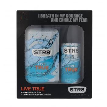 STR8 Live True zestaw Edt 50 ml + Deodorant 150 ml dla mężczyzn Uszkodzone pudełko