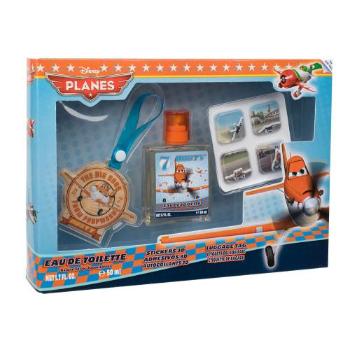 Disney Planes zestaw Edt 50 ml + Naklejki  + Plakietka do walizki dla dzieci Uszkodzone pudełko