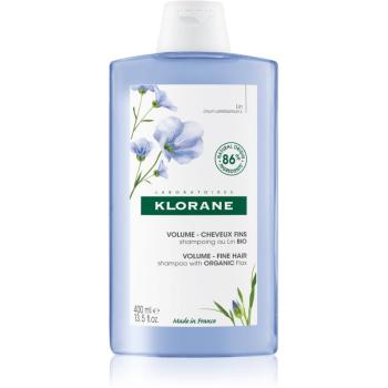 Klorane Flax Fiber Bio szampon do włosów cienkich i delikatnych 400 ml