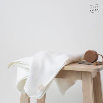 Biały lniany ręcznik 140x100 cm – Linen Tales