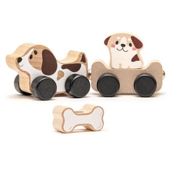 Cubika Toys Zabawka drewniana Sprytne szczeniaczki