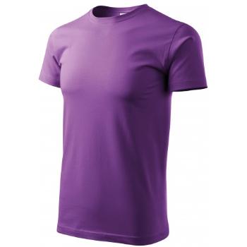 Prosta koszulka męska, purpurowy, XL