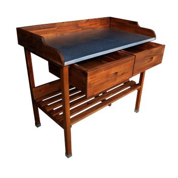 ALDOSRO Drewniany stół pomocny do grillowania Alan, 100 x 55 90 cm