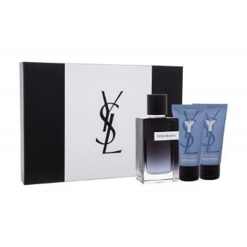 Yves Saint Laurent Y zestaw EDP 100 ml + żel pod prysznic 50 ml + balsam po goleniu 50 ml dla mężczyzn Uszkodzone pudełko