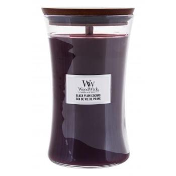 WoodWick Black Plum Cognac 610 g świeczka zapachowa unisex