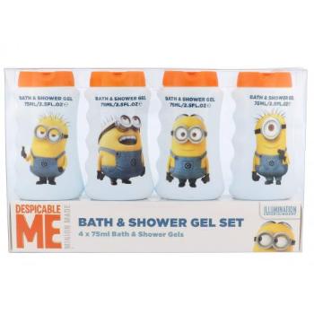 Minions Minions zestaw Żel pod prysznic 4x 75 ml dla dzieci