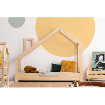 Łóżko w kształcie domku z drewna sosnowego Adeko Luna Bek, 90x200 cm
