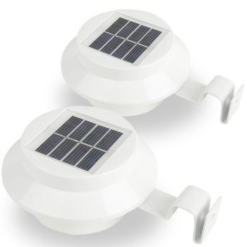 Lampa solarna, 2 szt, różne kolory, biała