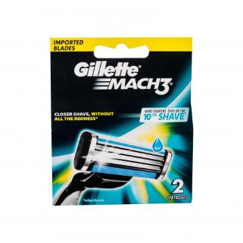 Gillette Mach3 2 szt wkład do maszynki dla mężczyzn Uszkodzone pudełko