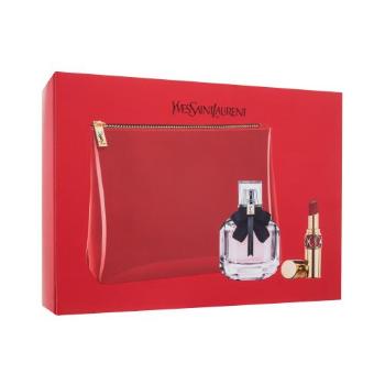 Yves Saint Laurent Mon Paris zestaw EDP 50 ml + pomadka 3,2 g + kosmetyczka dla kobiet