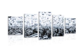 5-częściowy obraz tekstura wody - 200x100