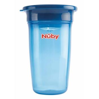 Nûby 360° sippy cup WONDER CUP Basic od 6 miesięcy 300 ml w kolorze niebieskim