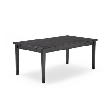 Czarny rozkładany stół Hammel Sami, 180 x 100 cm